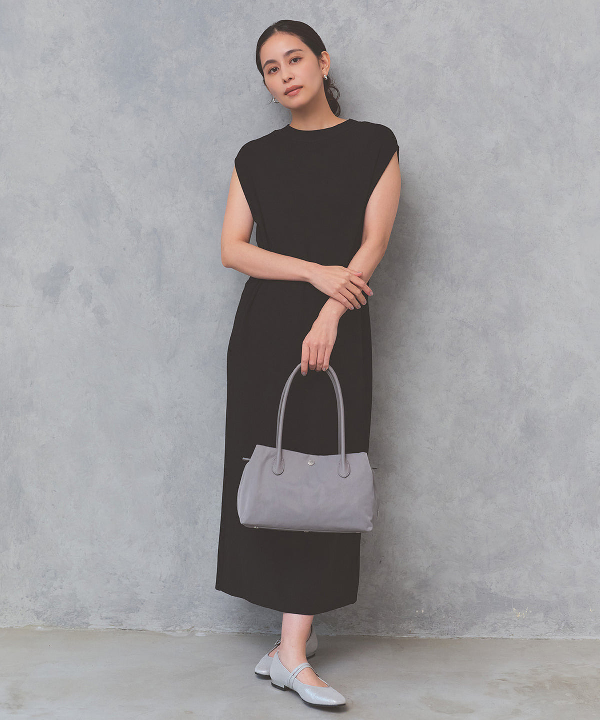 ALINE ナイロン ボストン ミニ トートバッグ