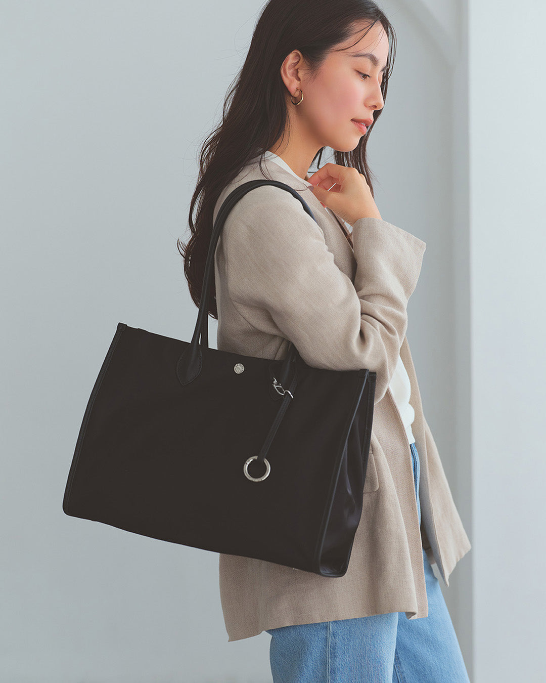 PRIM ナイロン スクエア トートバッグ / A4