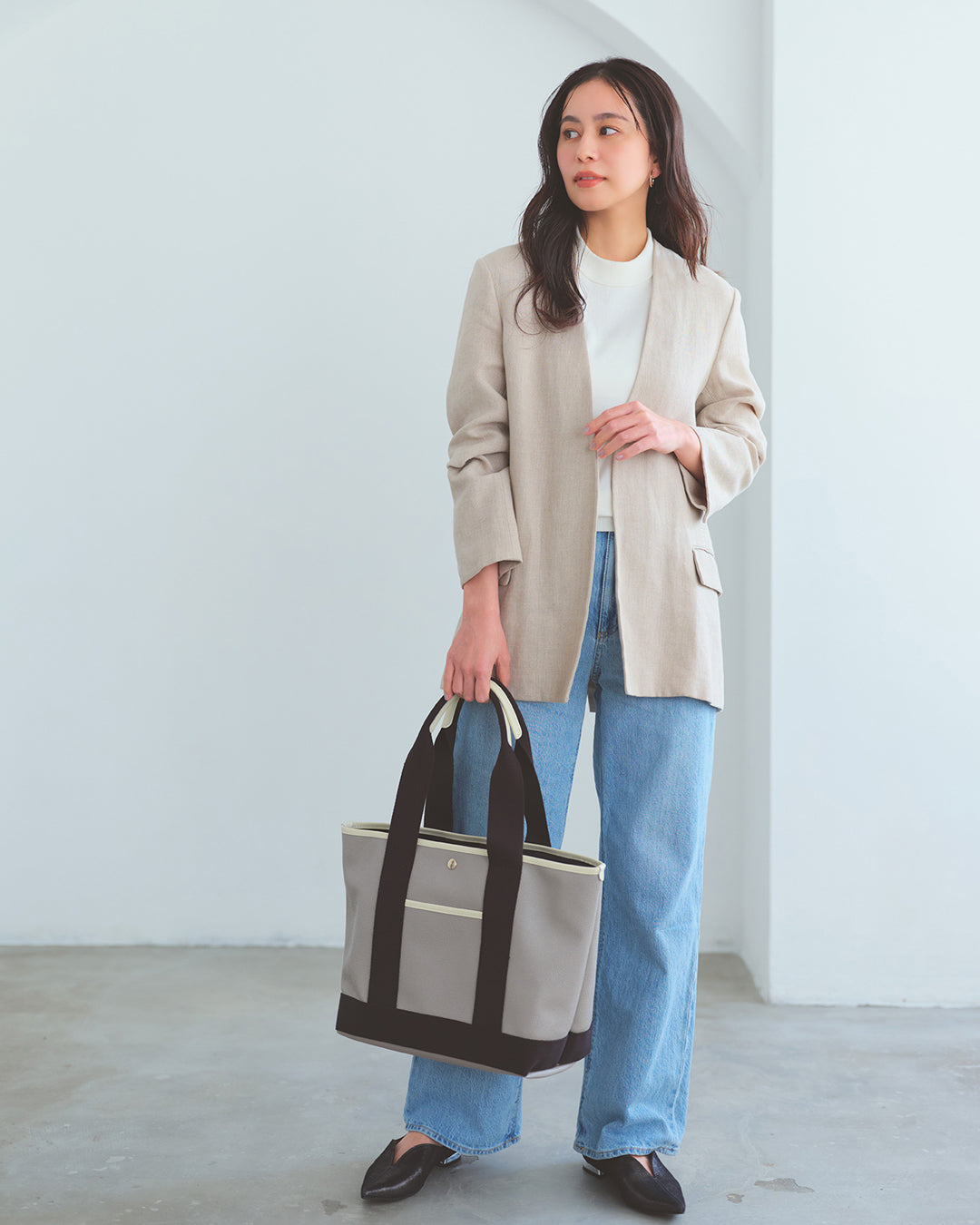 SCOTCH GRAIN ロングハンドル トートバッグ L / A4