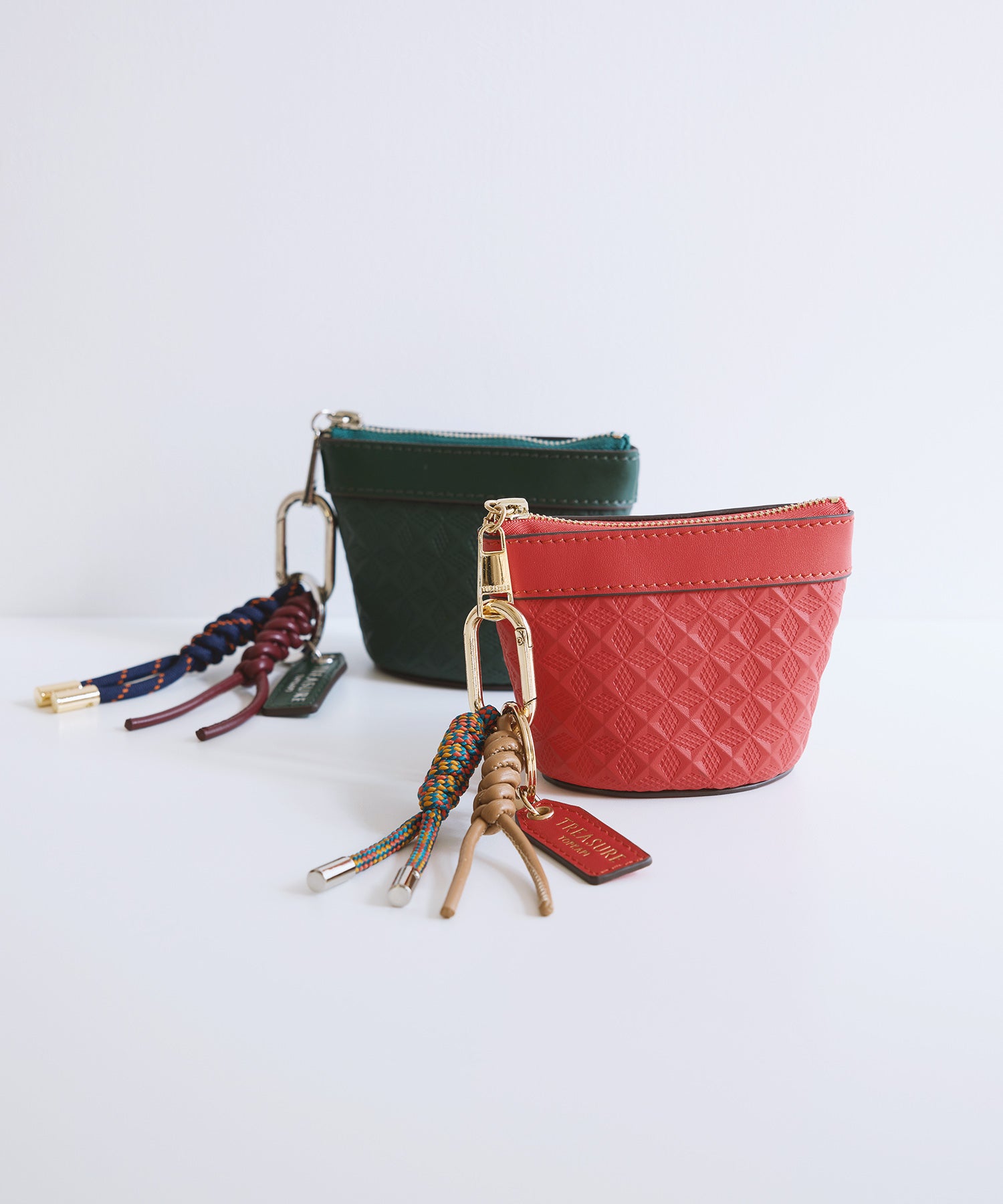 【美品】TOGA ケース　チャーム スムースレザー 幾何柄 マルチケース バッグチャーム – TOPKAPI