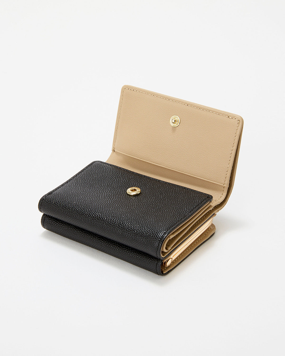 【公式限定】 Perle バイカラー パイピング 口金 三つ折り 財布