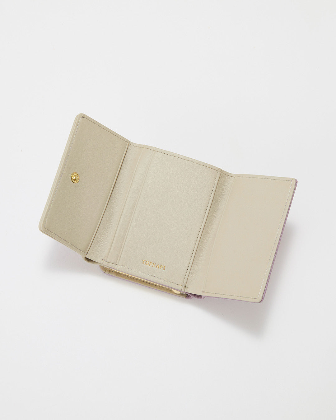 【公式限定】 Perle バイカラー パイピング 口金 三つ折り 財布