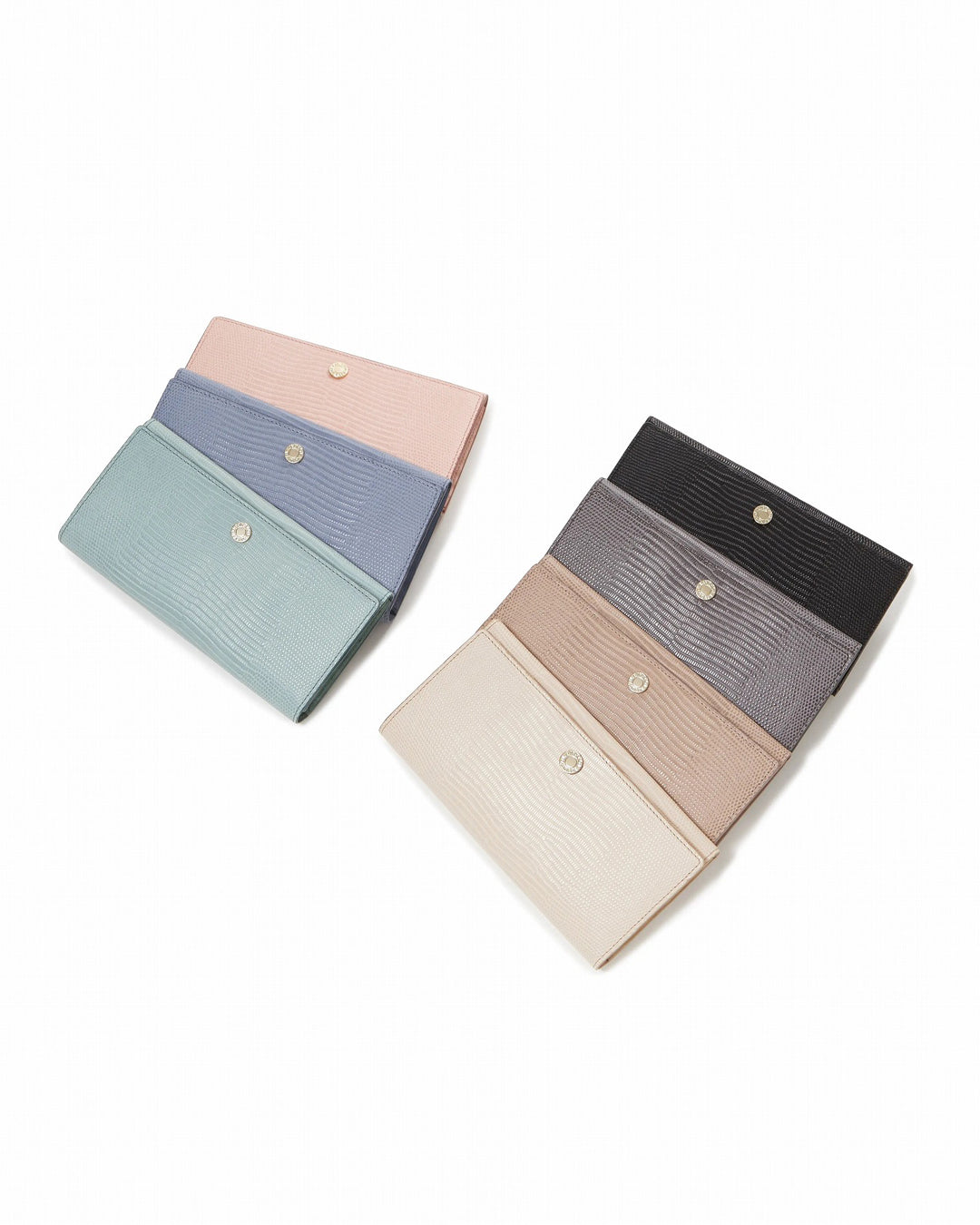 LUCIA イタリアンレザー リザード型押し 長財布
