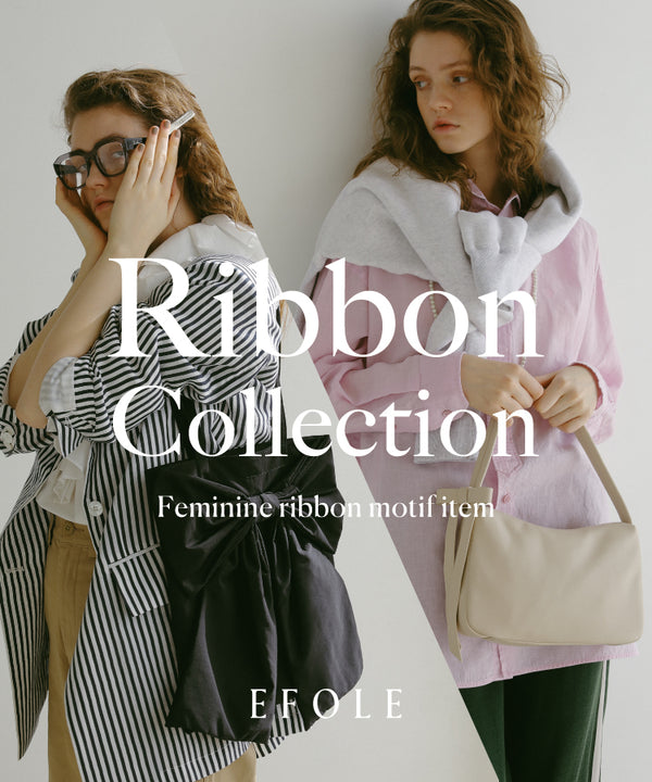 Ribbon motif bag collection