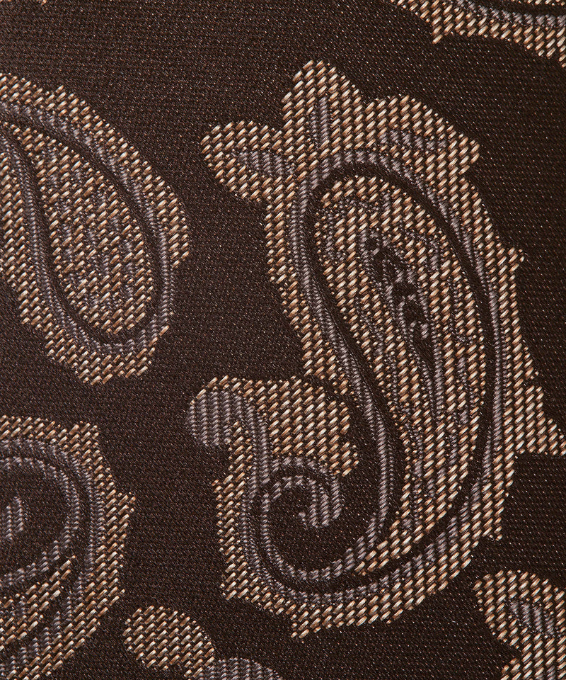 ６色メランジ タテサテン ペイズリー柄 ネクタイ 日本製