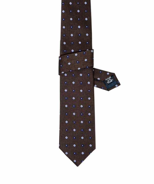 ６色メランジ 小紋柄 ネクタイ 日本製