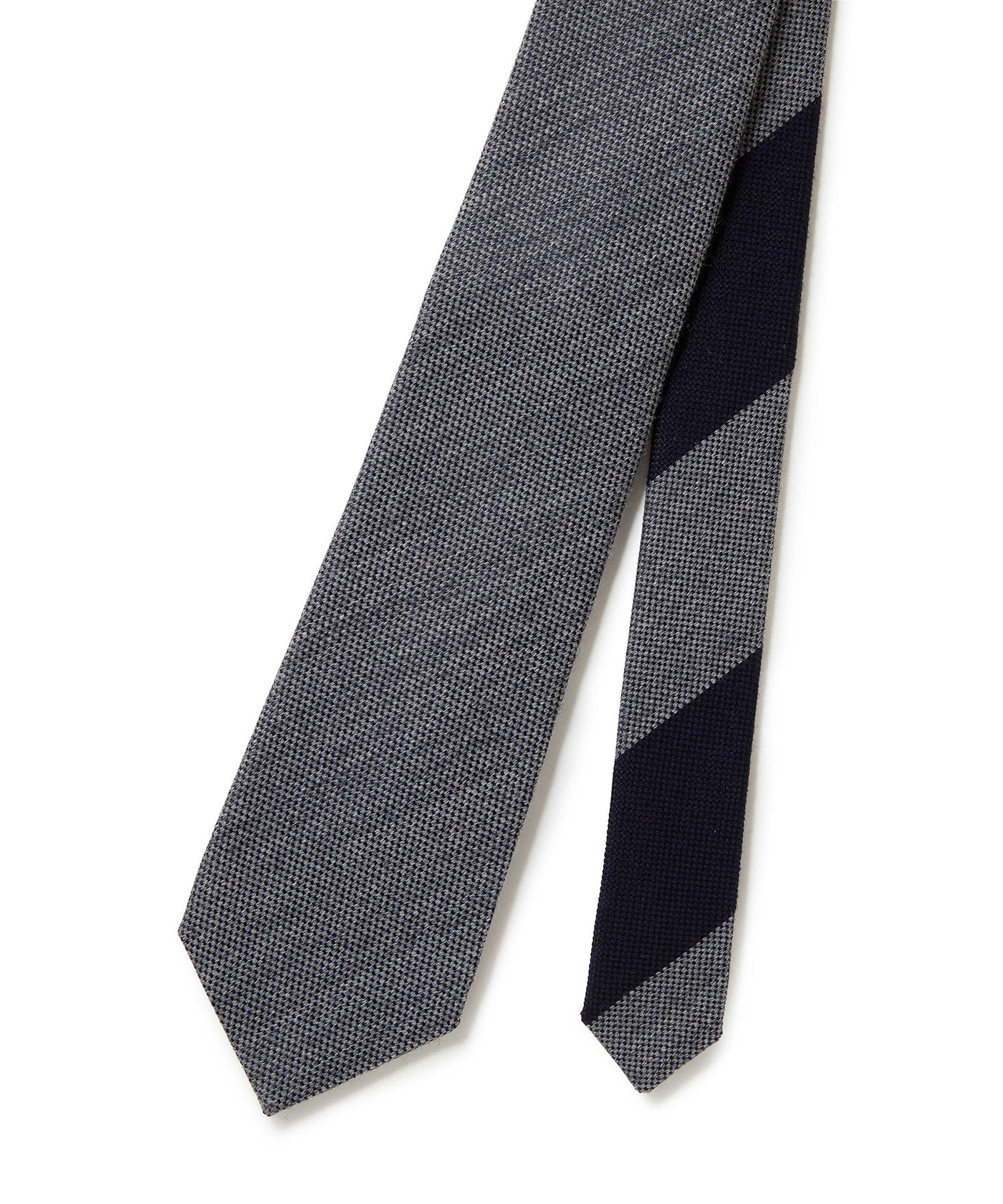 CRICKET】クリケット ウールシルク ムジ×ストライプ クレリック