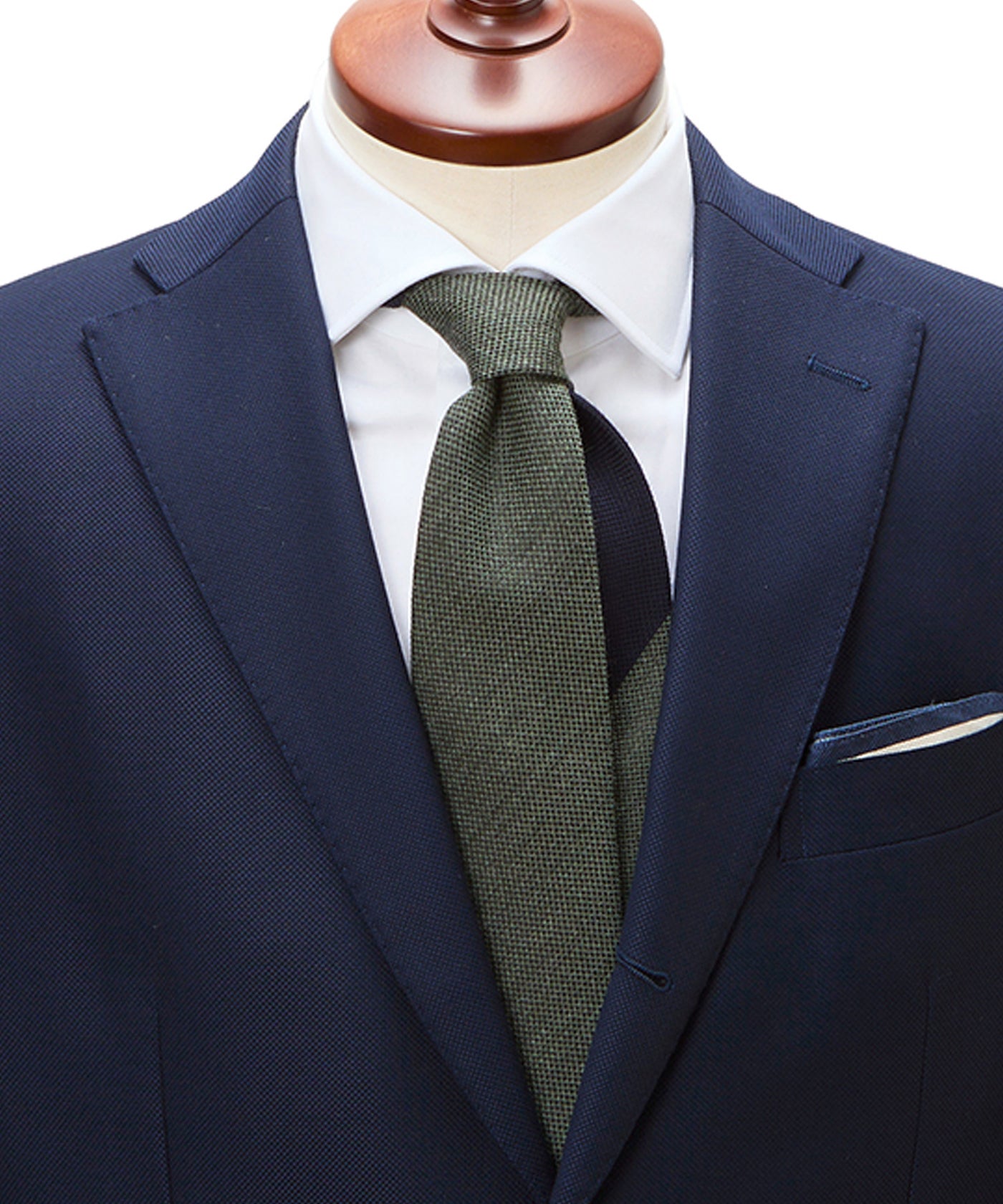 CRICKET】クリケット ウールシルク ムジ×ストライプ クレリック