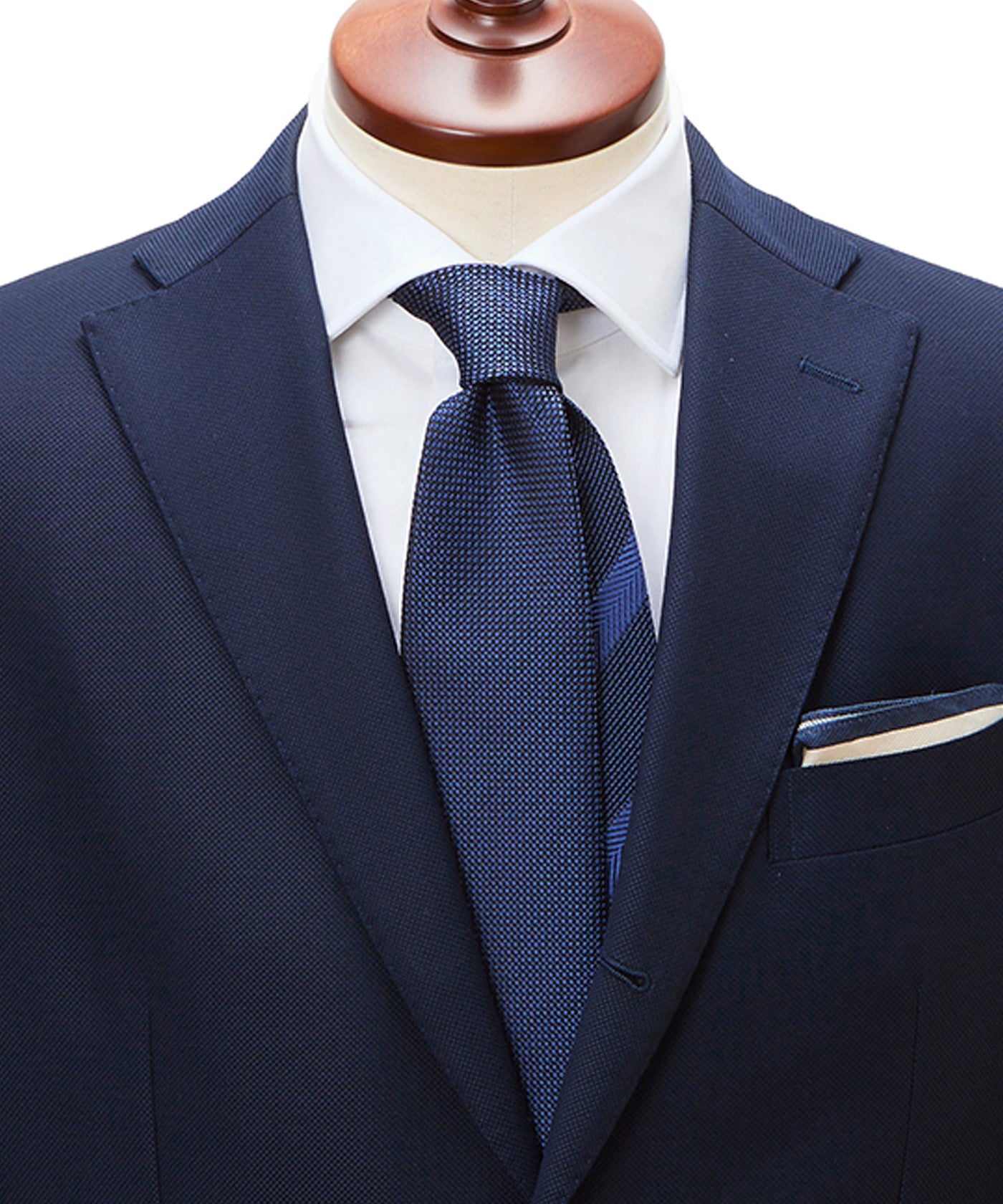 CRICKET】クリケット フレスコ織り ムジ×ストライプ クレリック