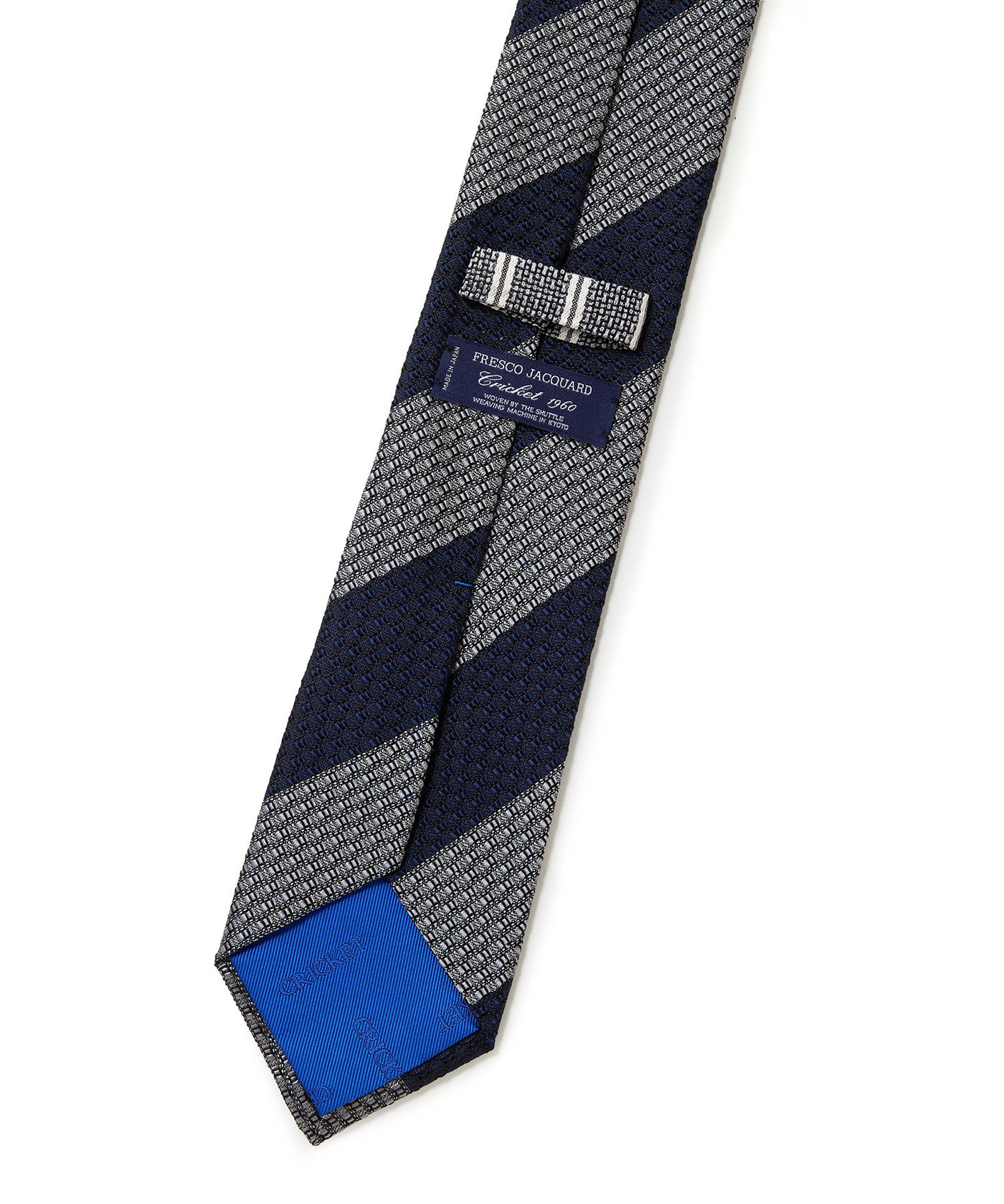 CRICKET】クリケット フレスコ織り ストライプ×ストライプ クレリック