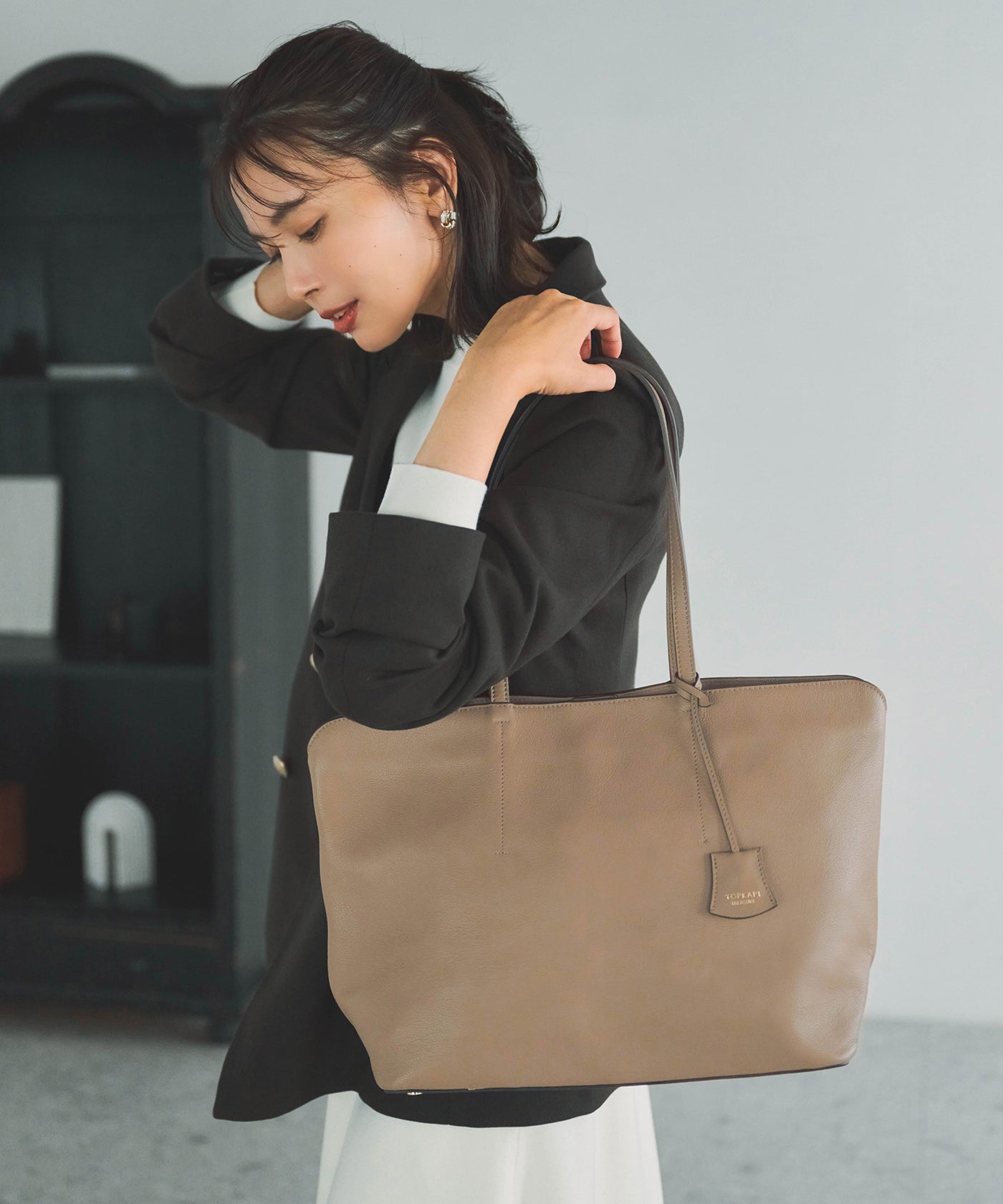 フロントステッチ レザーA4トートバッグ – TOPKAPI（トプカピ）