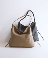 シュリンクレザー ワンハンドル 2way ショルダー バッグ