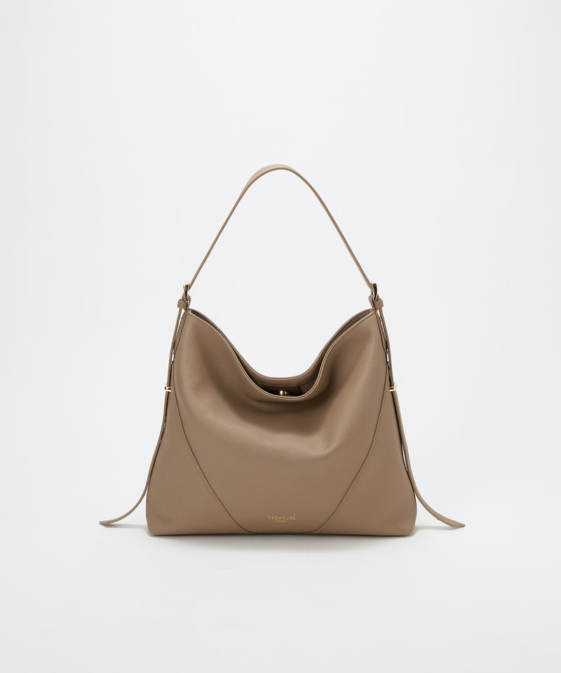 シュリンクレザー ワンハンドル 2way ショルダー バッグ