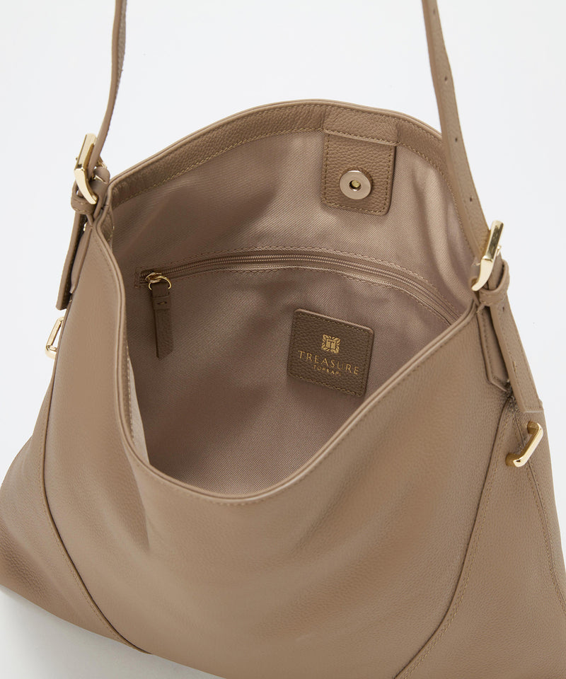 シュリンクレザー ワンハンドル 2way ショルダー バッグ