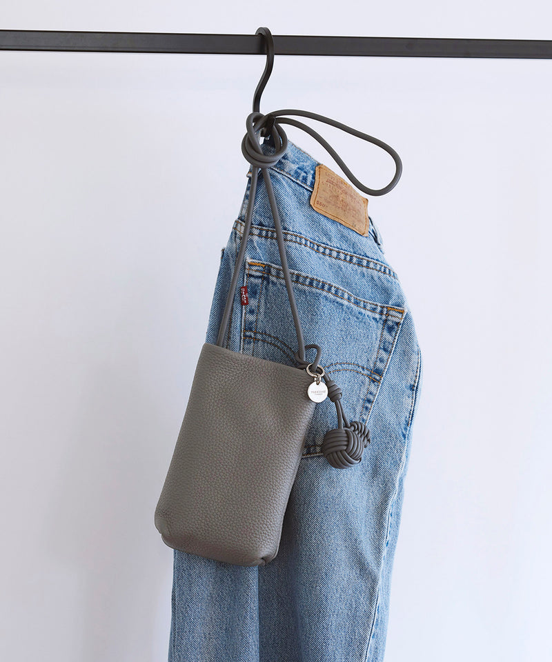 シュリンクレザー ミニ ショルダーバッグ / スマホショルダー