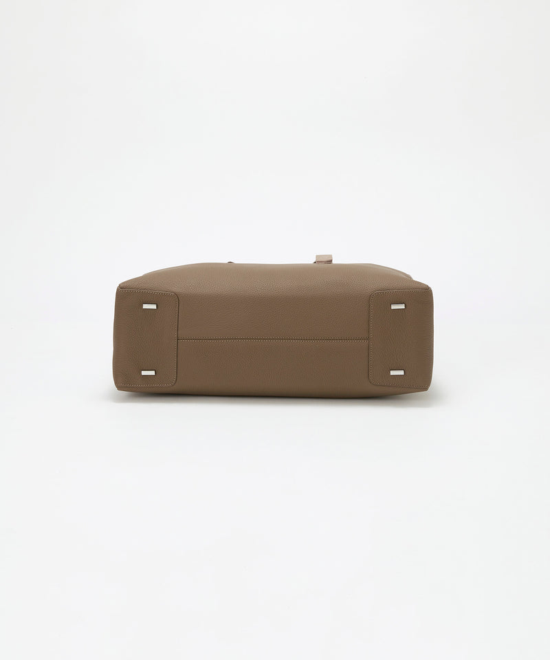 シュリンクレザー シンプル ボストンバッグ