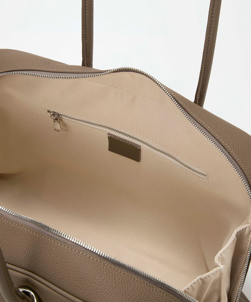 シュリンクレザー シンプル ボストンバッグ