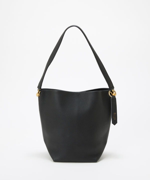 シュリンクレザー ワンハンドル バケットバッグ