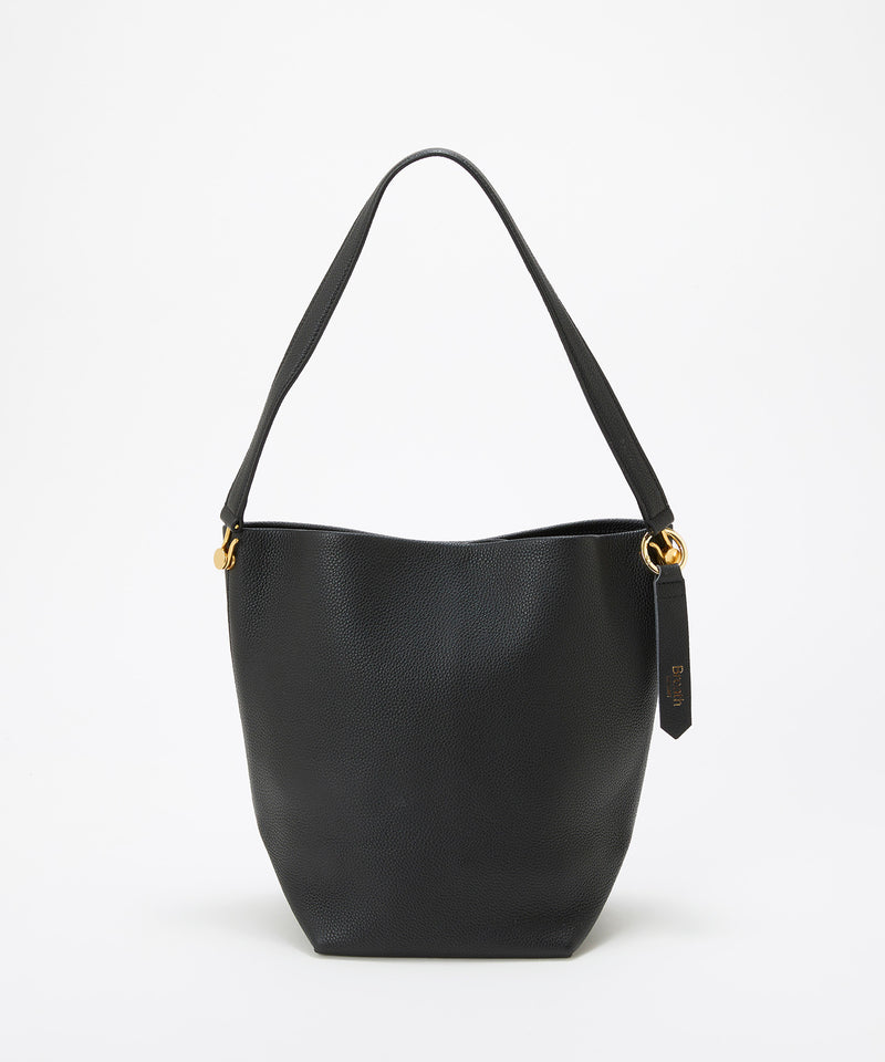 シュリンクレザー ワンハンドル バケットバッグ