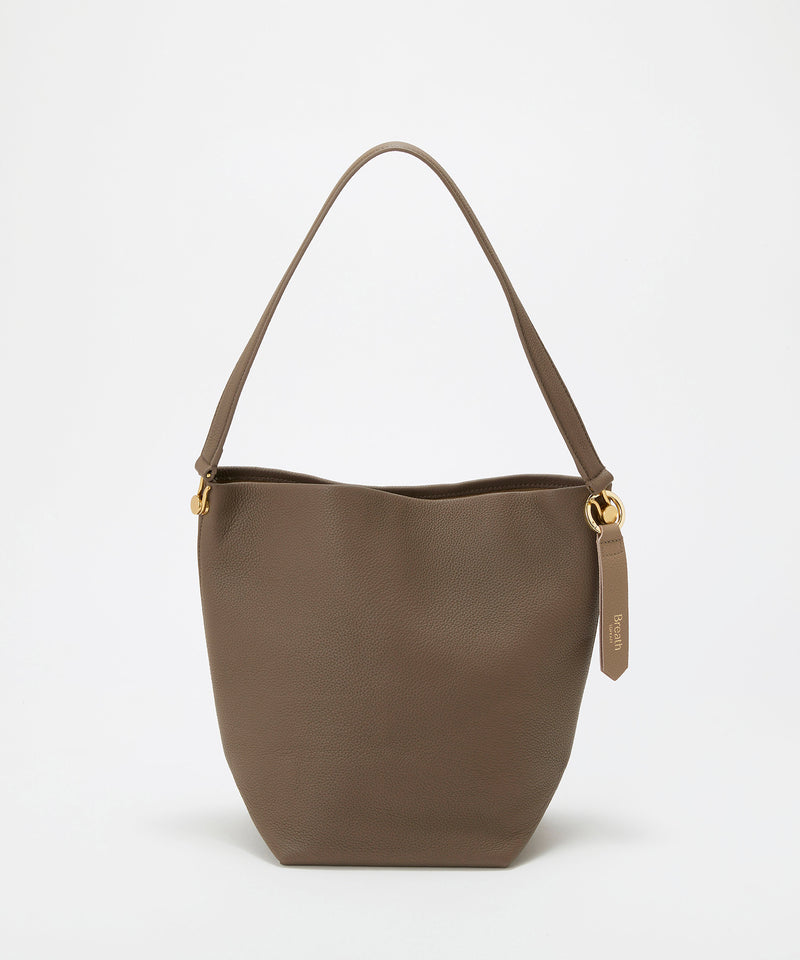 シュリンクレザー ワンハンドル バケットバッグ