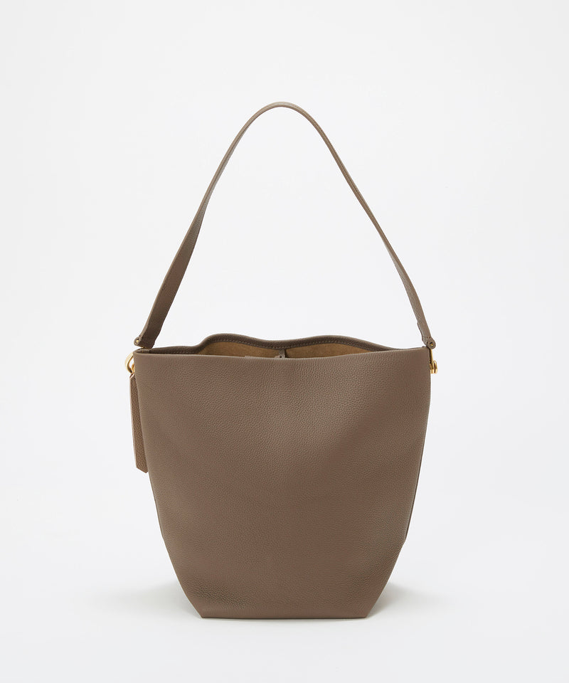 シュリンクレザー ワンハンドル バケットバッグ