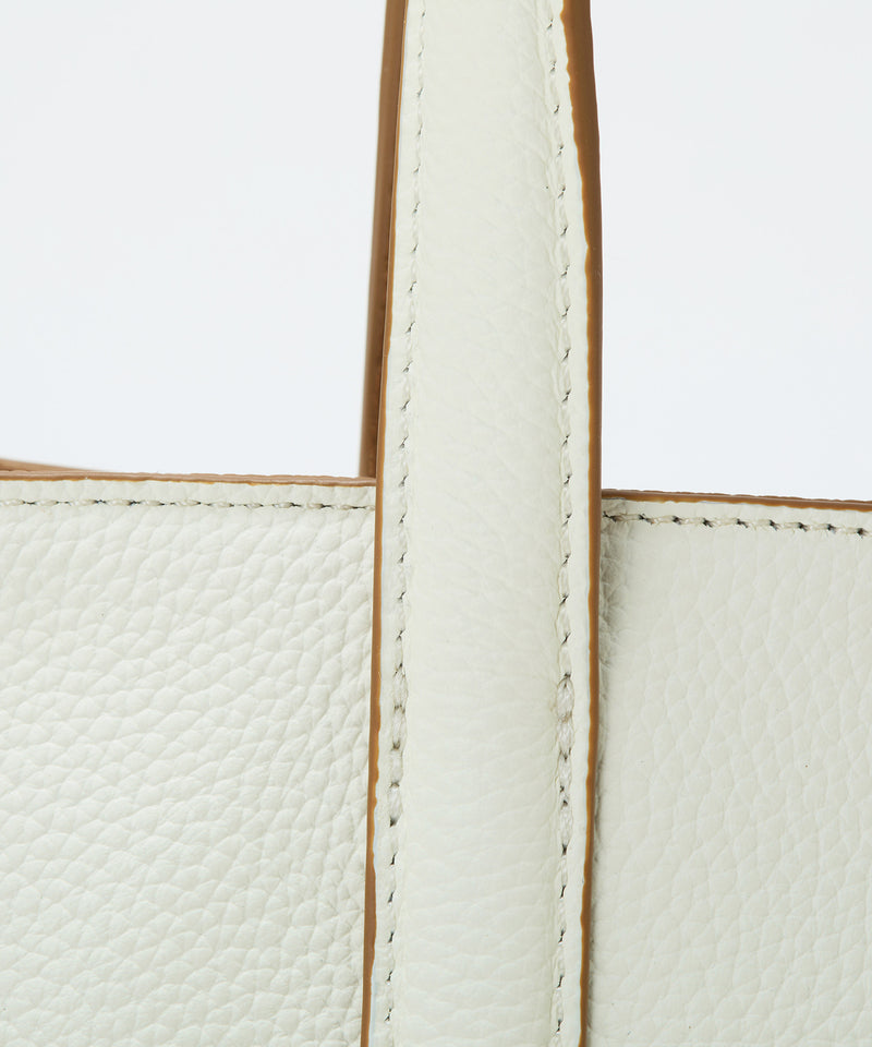 DUAL デュアル シュリンクレザー バイカラー トートバッグ チャーム