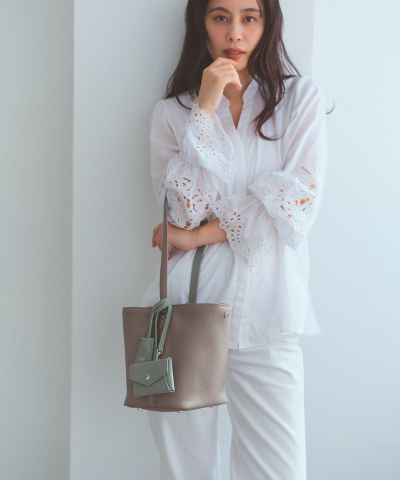 DUAL デュアル シュリンクレザー バイカラー 2way ワンハンドル