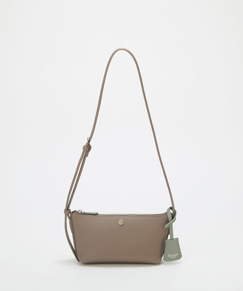 DUAL デュアル シュリンクレザー バイカラー ミニ ショルダーバッグ