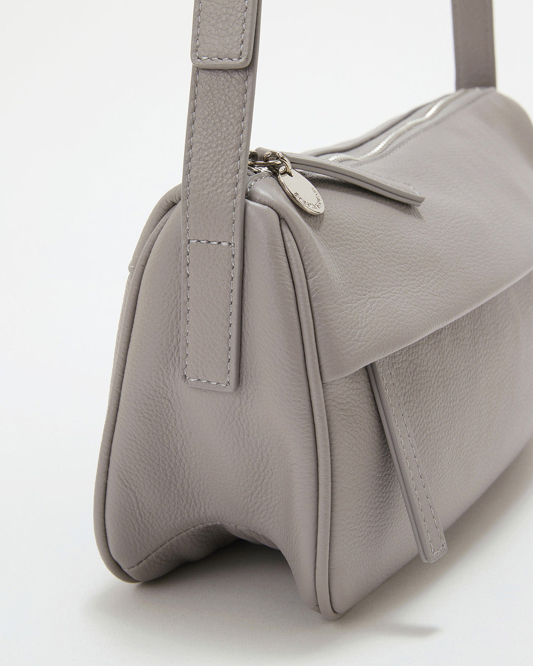 SUPPLE シボレザー スワローマチ ワイド ショルダーバッグ