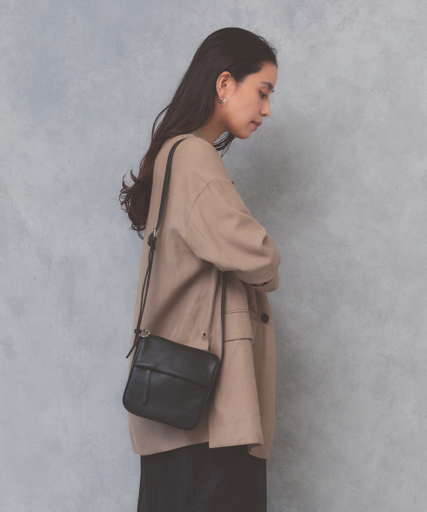 SUPPLE サプル シボレザー スワローマチ スクエア ミニ ショルダー