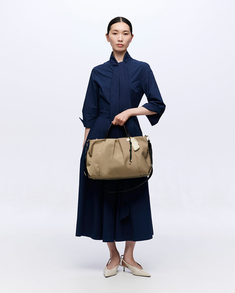 公式限定】Lien リヤン タックシルエット 2WAY トートバッグ チャーム