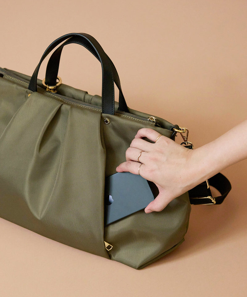 公式限定】Lien リヤン タックシルエット 2WAY トートバッグ チャーム