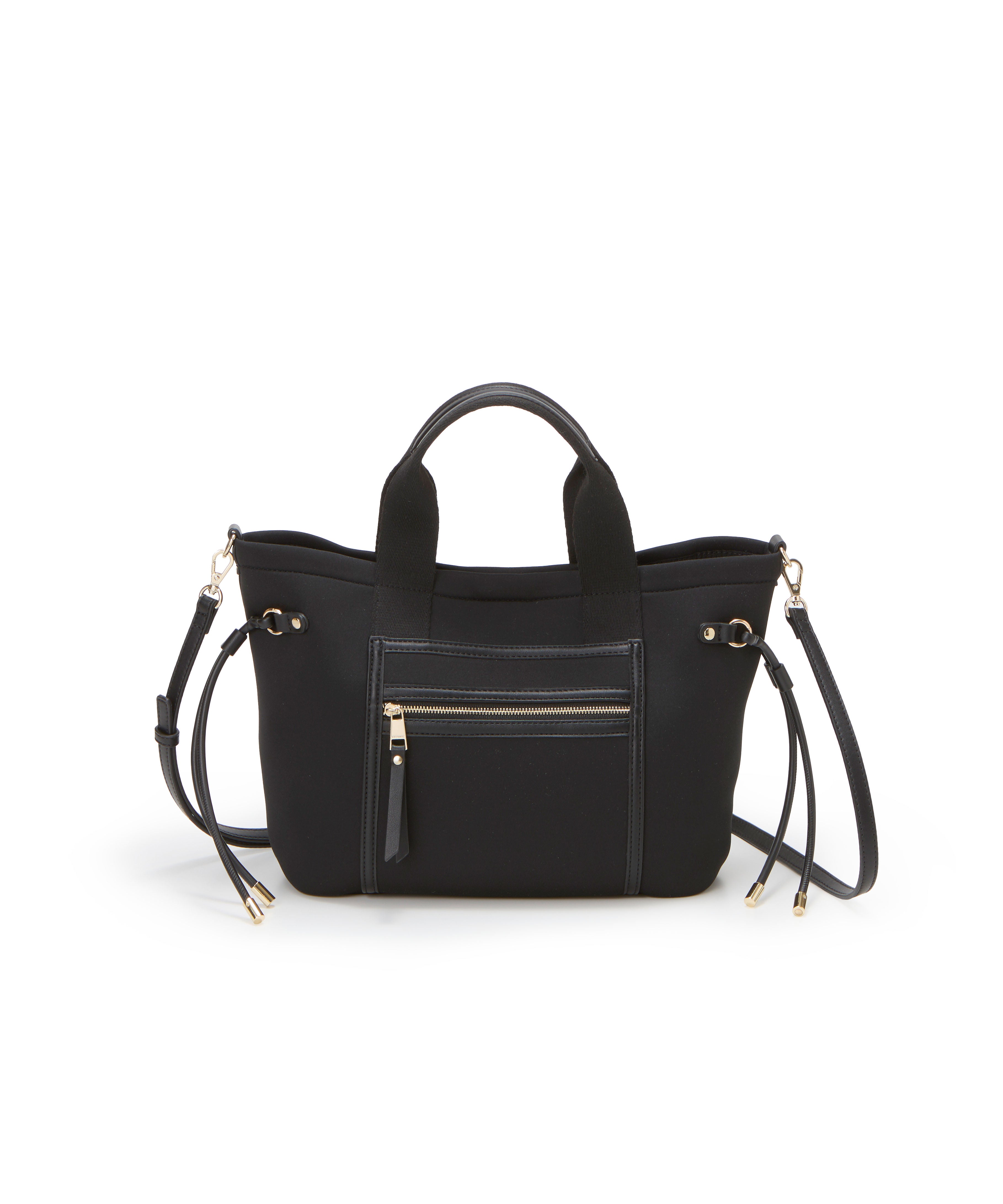 ネオプレン フロントポケット ショルダー付き ミニトートバッグ