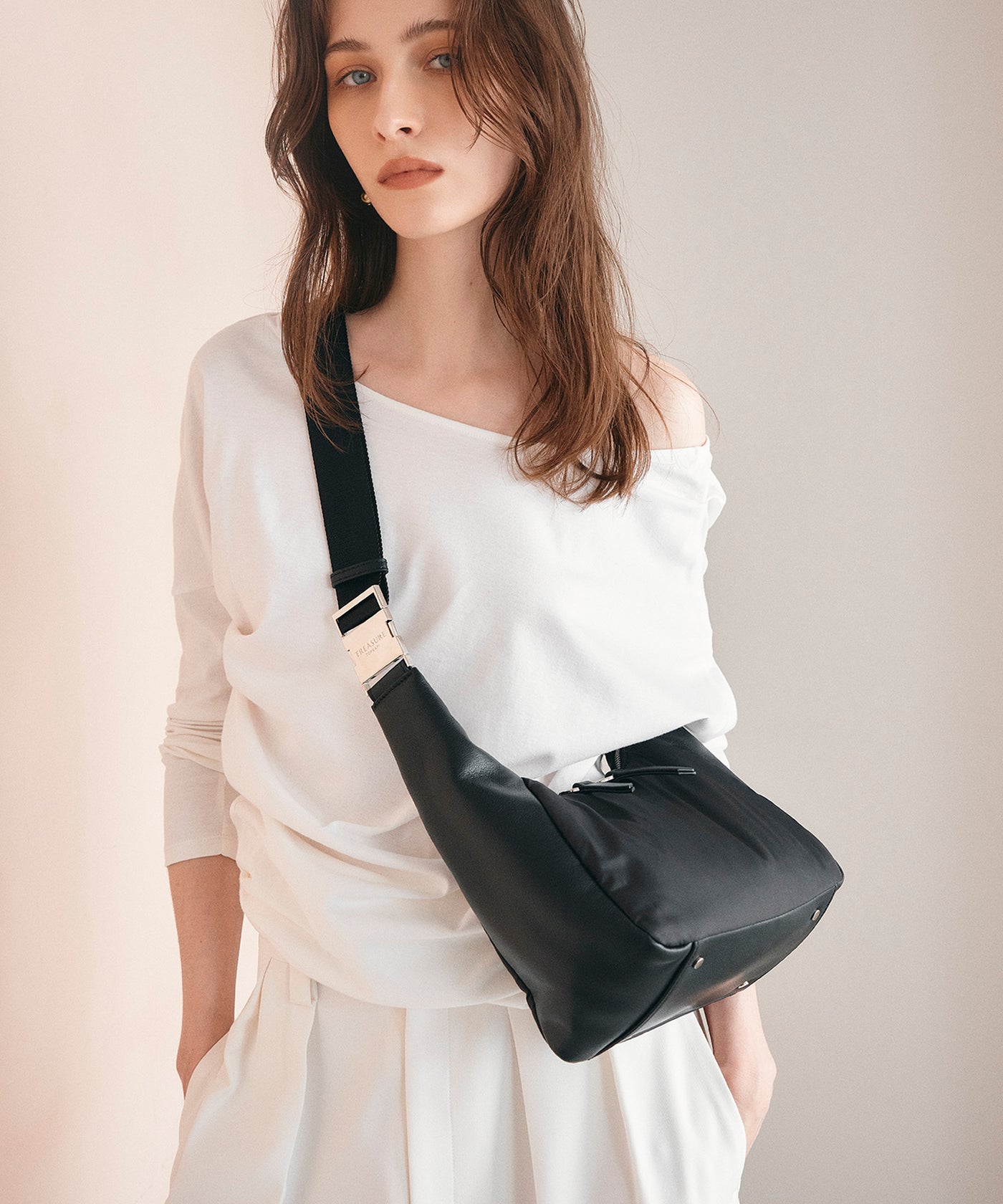 スムースレザー コンビ 2way ショルダー バッグ – TOPKAPI