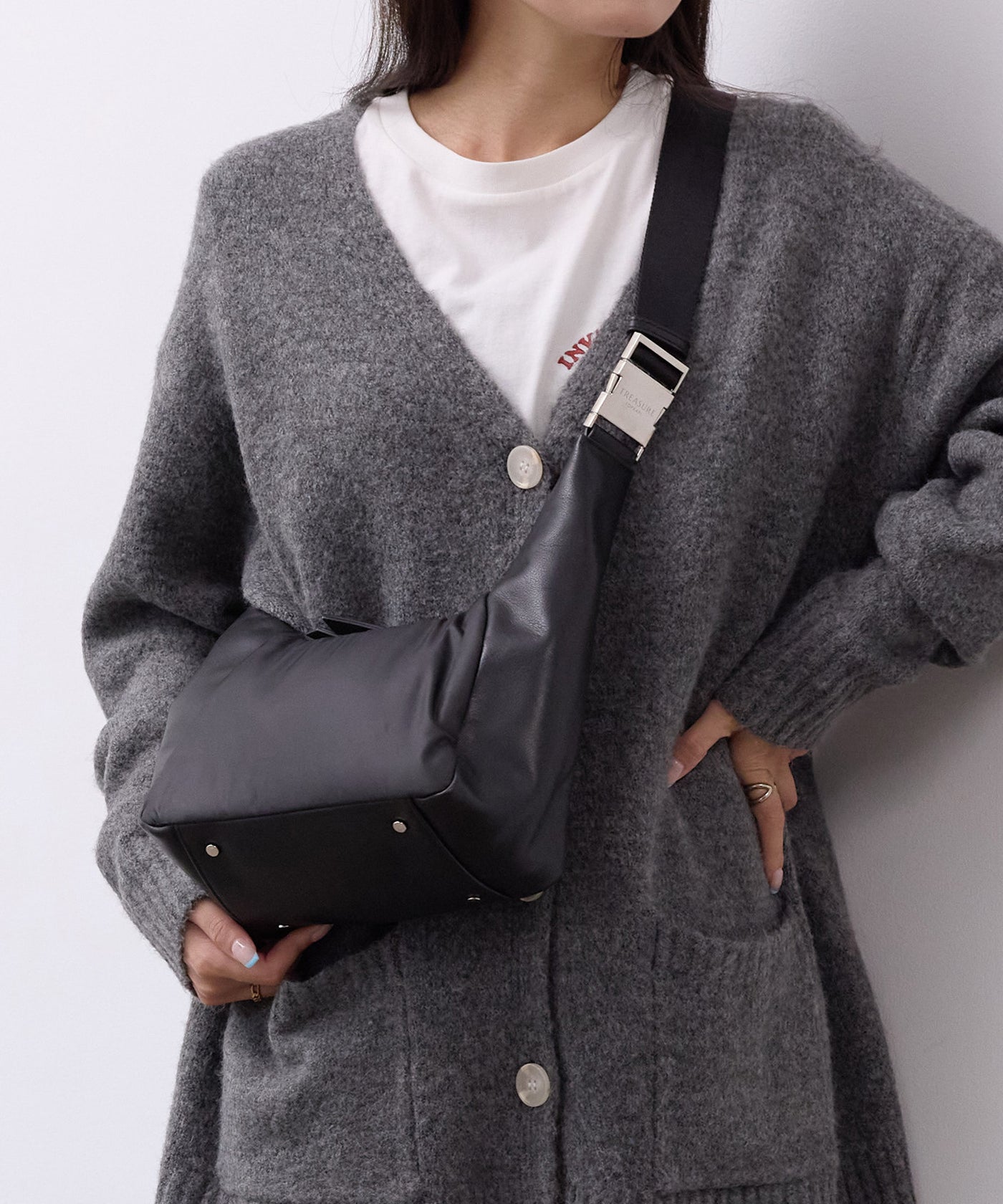 スムースレザー コンビ 2way ショルダー バッグ – TOPKAPI