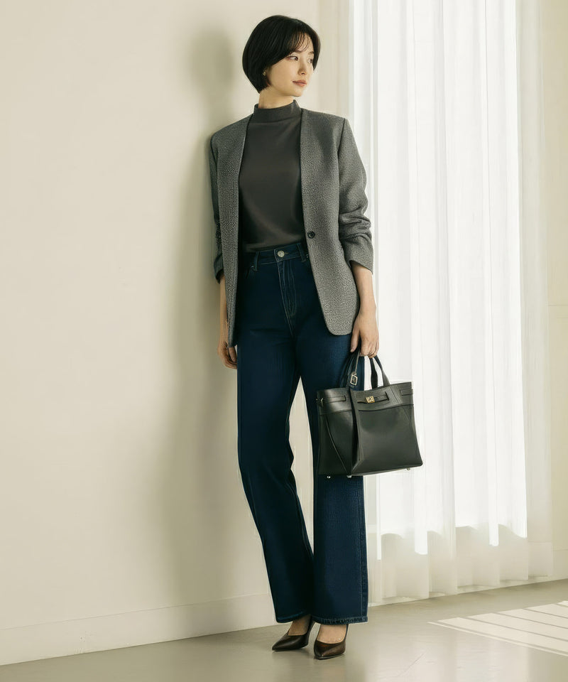 ナイロン レザーコンビ 2way トートバッグ A4対応