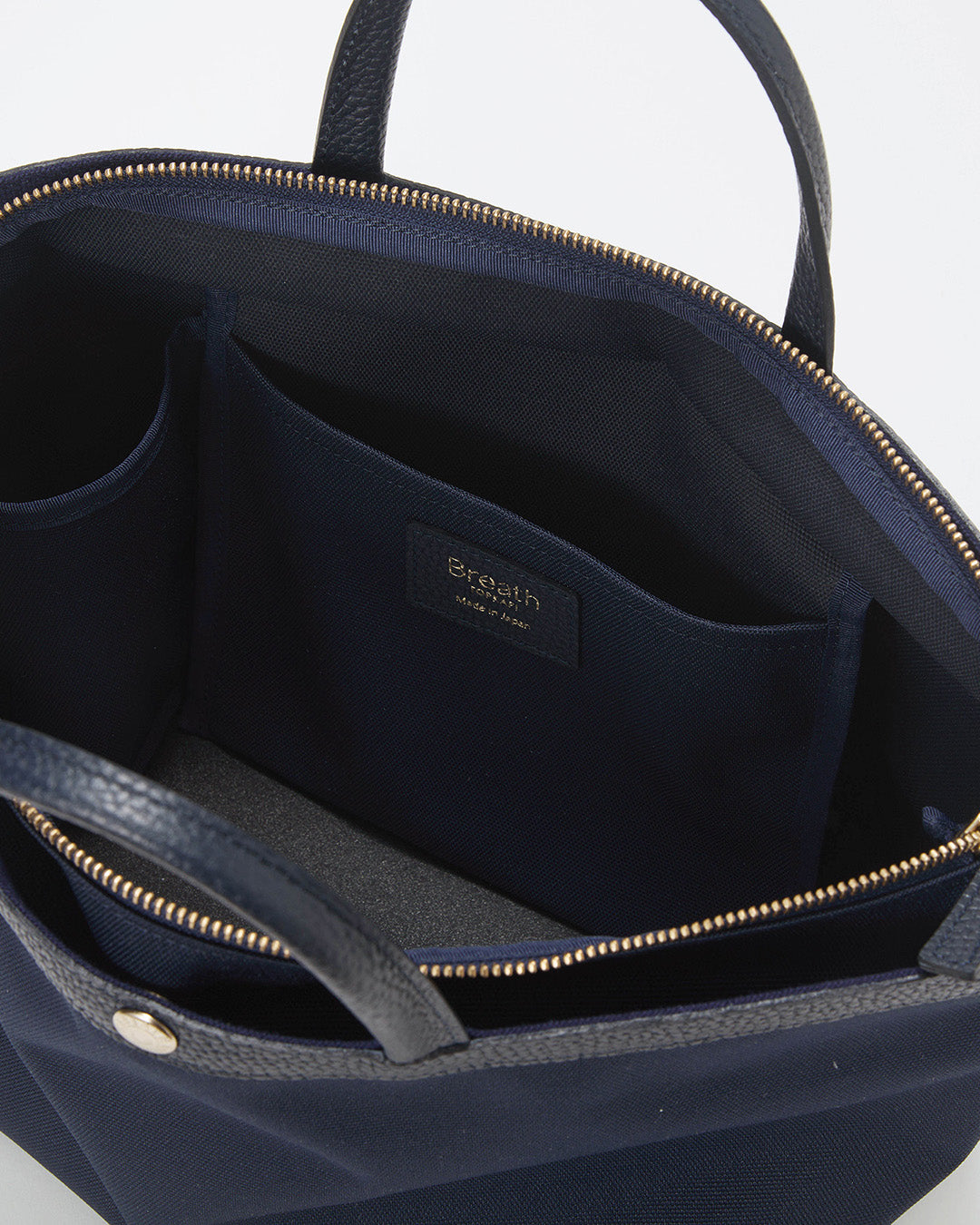 NORM リサイクル ポリエステル シュリンクレザー コンビ トート バッグ