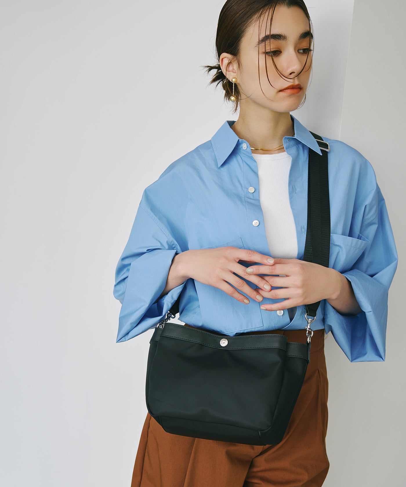 防水ナイロン レザーコンビ 3室 ショルダーバッグ – TOPKAPI（トプカピ）