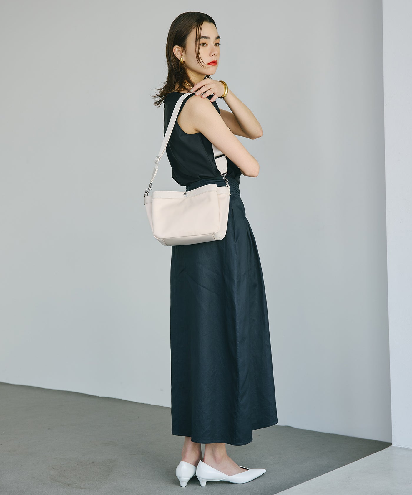 Breath TOPKAPI防水ナイロン レザーコンビ ショルダーバッグ セール】【Breath TOPKAPI】防水ナイロン レザーコンビ