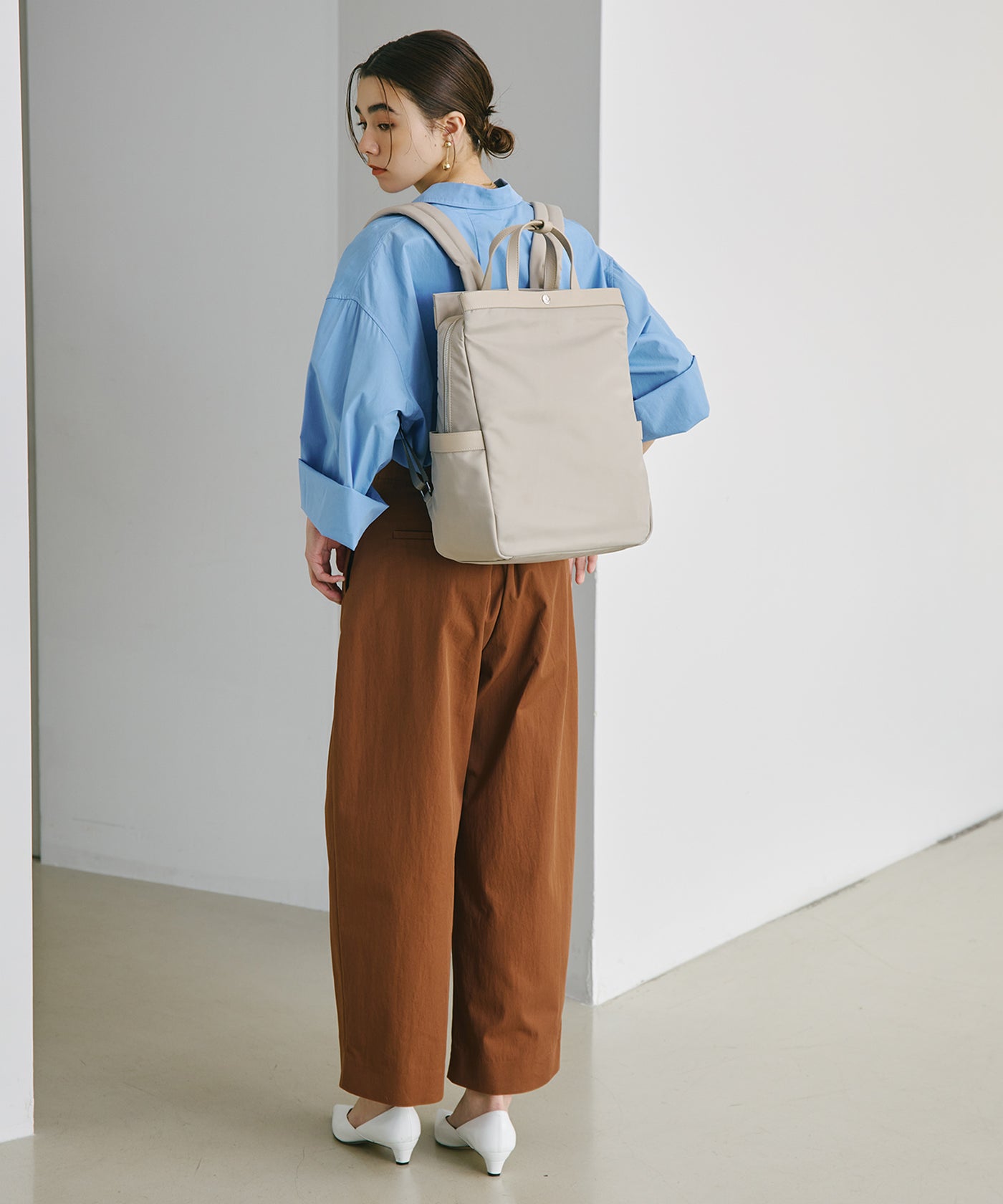 防水ナイロン レザーコンビ PC対応 トート リュック – TOPKAPI（トプカピ）