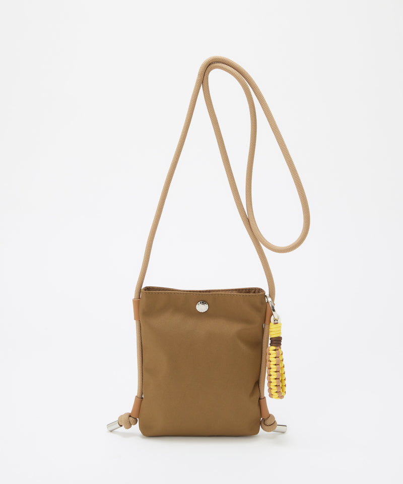 コードチャーム付き ミニショルダーバッグ / サコッシュ