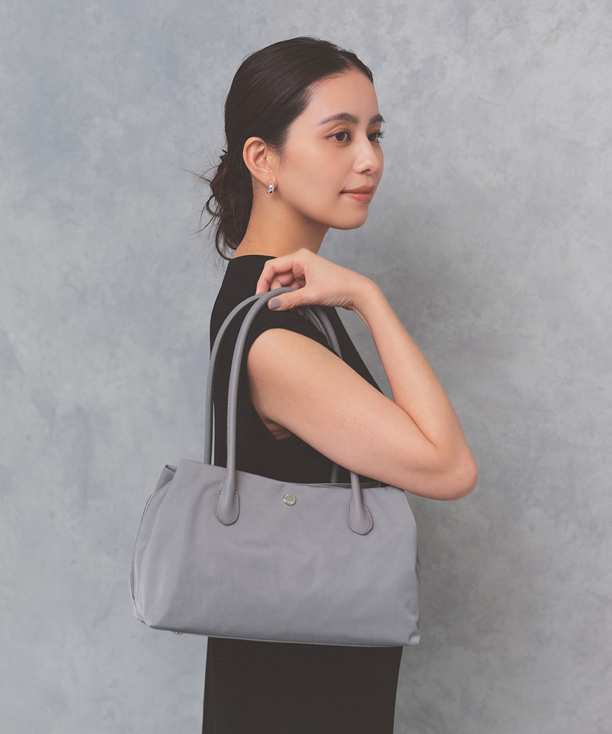 ALINE ナイロン ボストン ミニ トートバッグ