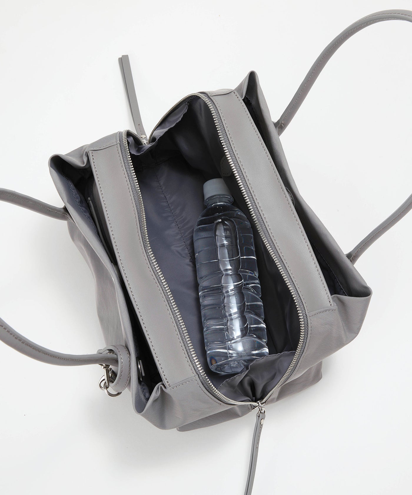 美品 PORTER ミニボストン ナイロン グレー ALINE アライン ナイロン ボストン ミニ トートバッグ 軽量 / 肩掛け