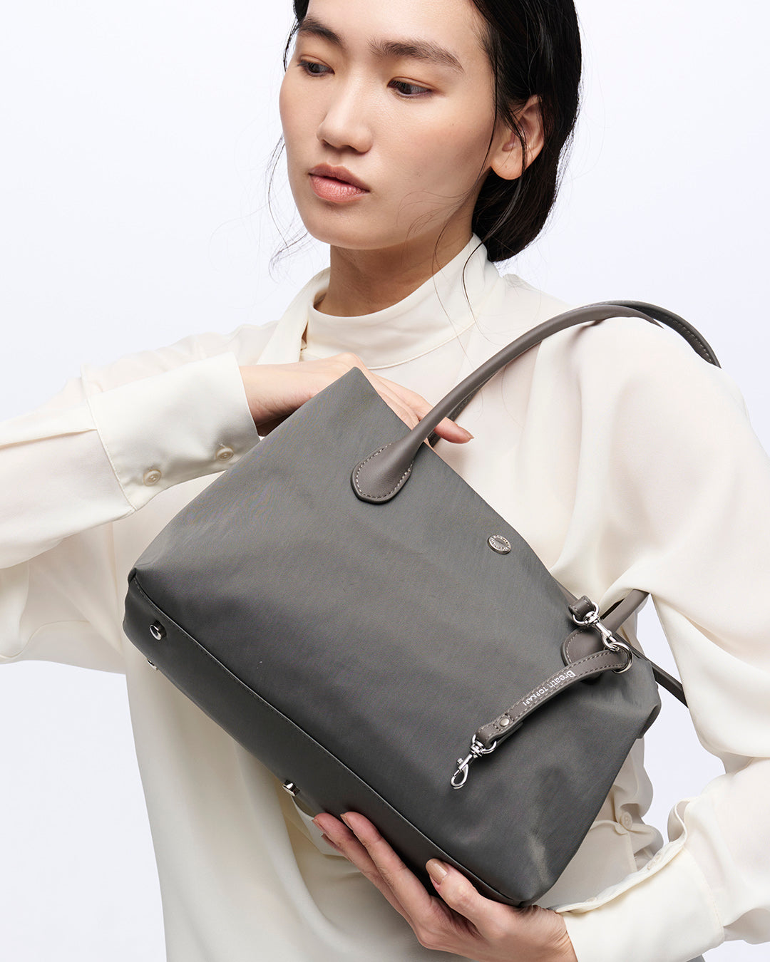 ALINE ナイロン ボストン ミニ トートバッグ