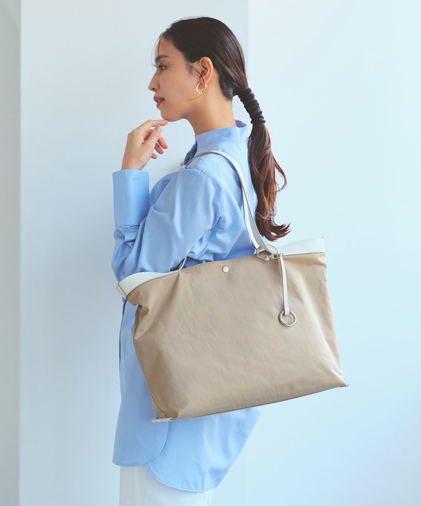 MORPH モーフ リンクルナイロン トートバッグ チャーム付き A4 / 超