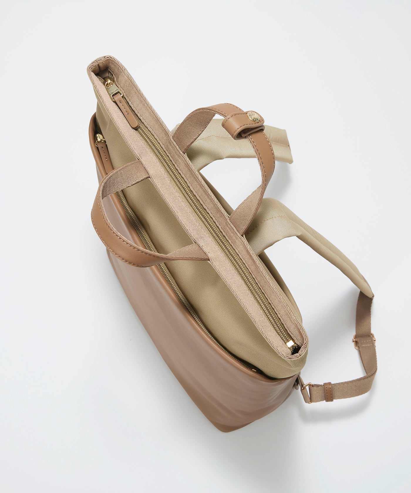 louren_tokyo バックタイコンビネイソン ベージュ S LINEA リネア レザーコンビ リュック バックパック A4 / 軽量