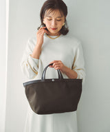 【塚田有紀子さんコラボ】NORM ノーム リサイクル ポリエステル シュリンクレザー コンビ B5 トート バッグ