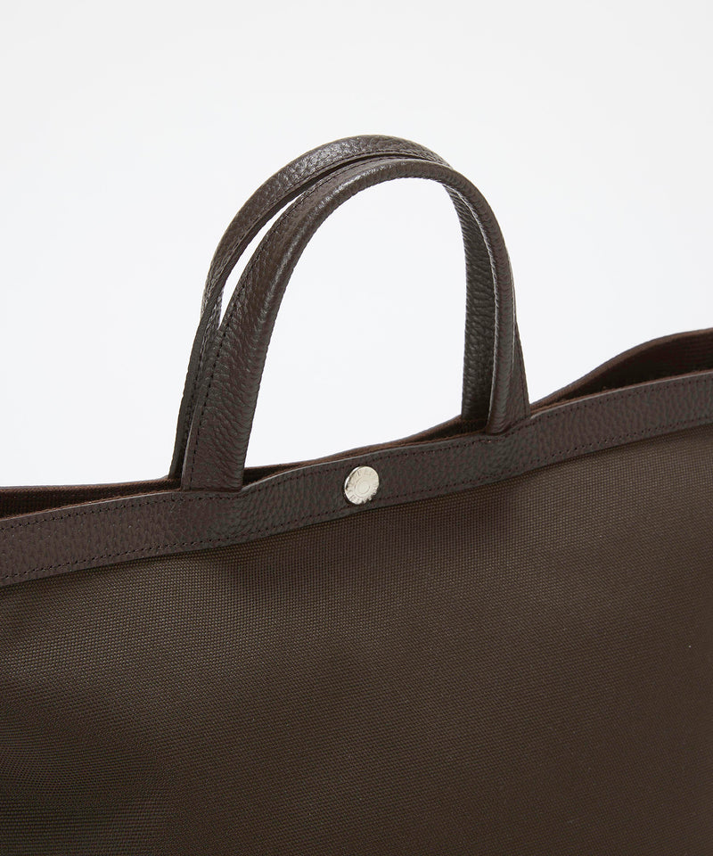 【塚田有紀子さんコラボ】NORM ノーム リサイクル ポリエステル シュリンクレザー コンビ B5 トート バッグ