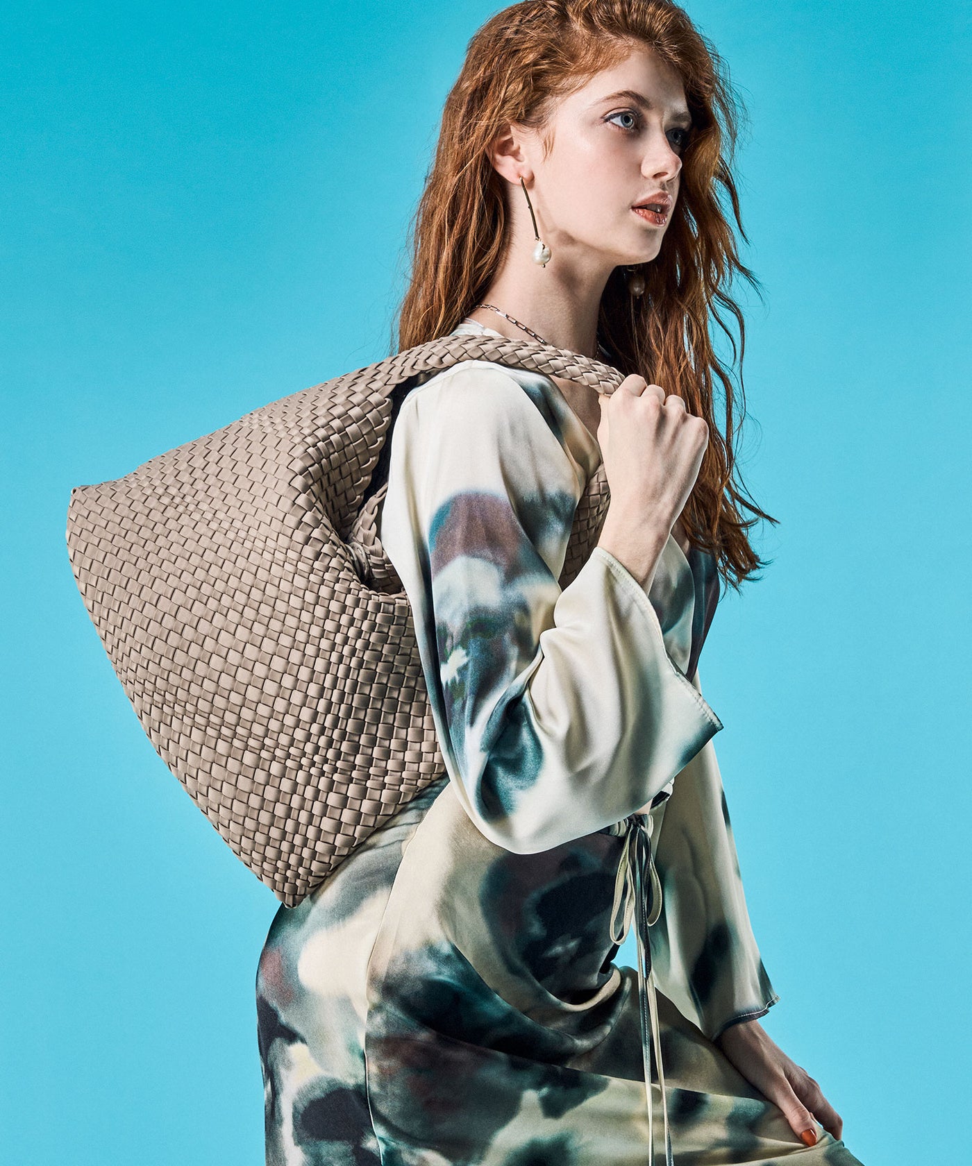 小物 INI ネオプレン イントレチャート ワンハンドル ショルダー トート バッグ