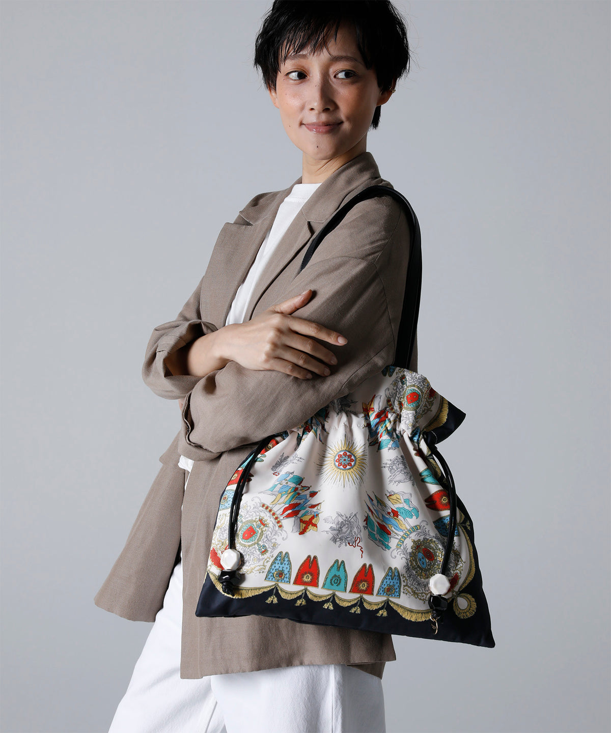 トプカピ　treasure 新品20900円　フリンジバック　ピンク　モカシン トプカピ TOPKAPI シュリンクレザー メッシュハンドル ウォレット